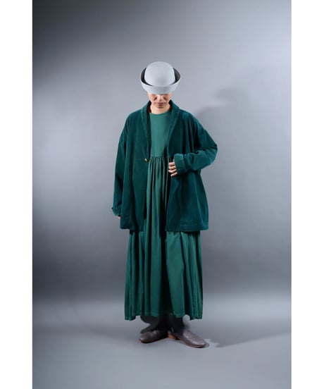 1.Loofah jaket sp / Organic cotton corduroy / size2 / Forest green