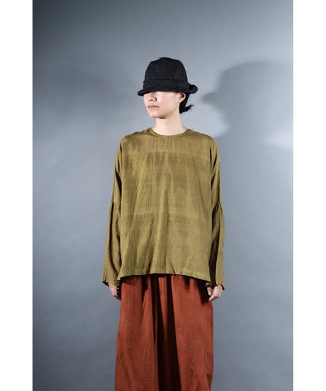 6.Fendo / Long sleeve tops / Silk khadi / Khaki