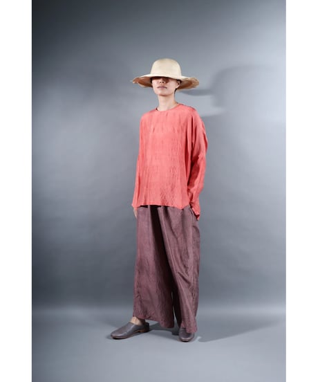 1.Lumo pants / Silk khadi / Grayish purple