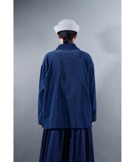1.Loofah jaket sp / Organic cotton corduroy / size1 / Ryukyu indigo