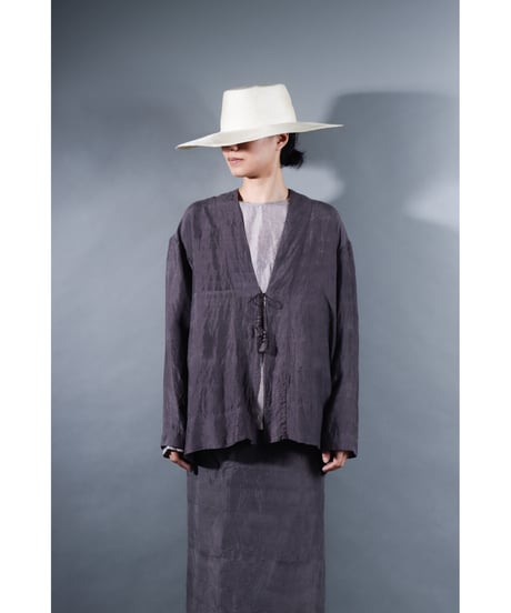 2.Haori / Silk khadi / size1 / Reddish gray