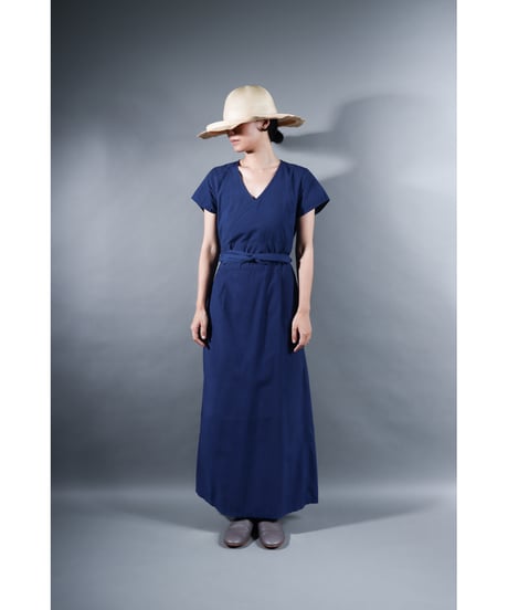 1.Rulo / Dress / Cap sleeve / sp /Organic cotton Cord lane / Evening blue