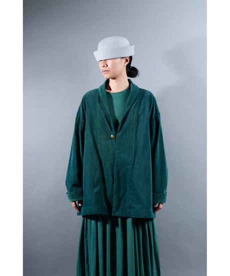 1.Loofah jaket sp / Organic cotton corduroy / size2 / Forest green