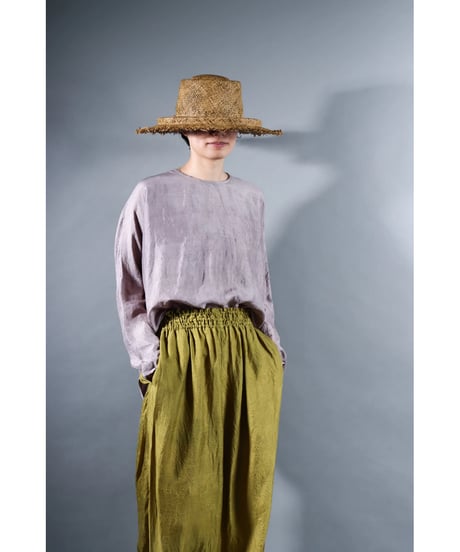 2.Fendo / Long sleeve tops / Silk khadi / Pale purplish gray