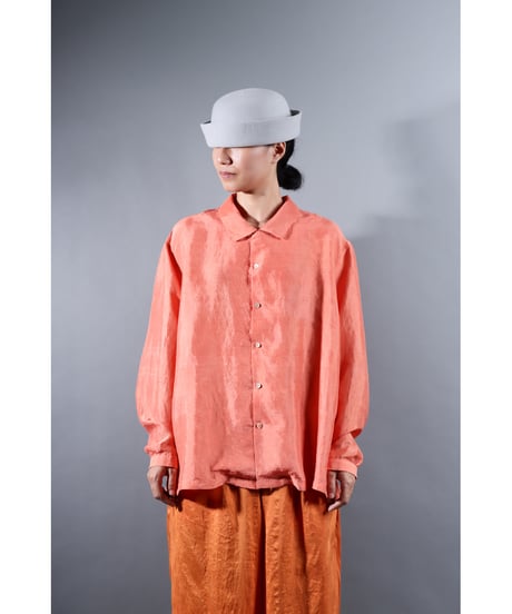 １.Kolumo Long sleeve / Silk khadi / size1 / Sunset pink
