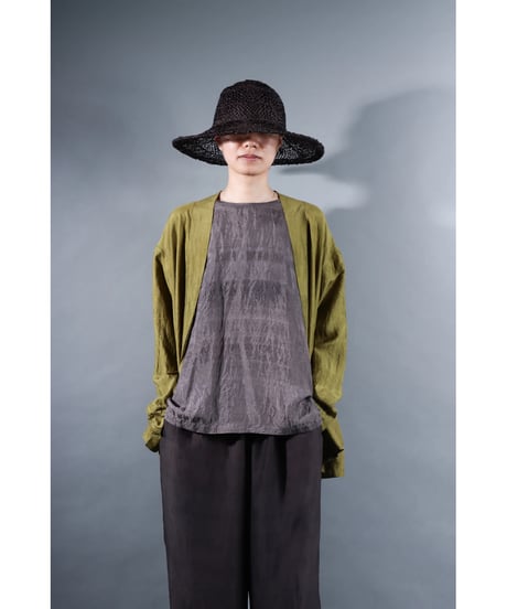 1.Haori / Silk khadi / size1 / Luminous moss
