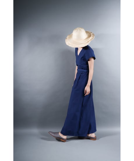 1.Rulo / Dress / Cap sleeve / sp /Organic cotton Cord lane / Evening blue