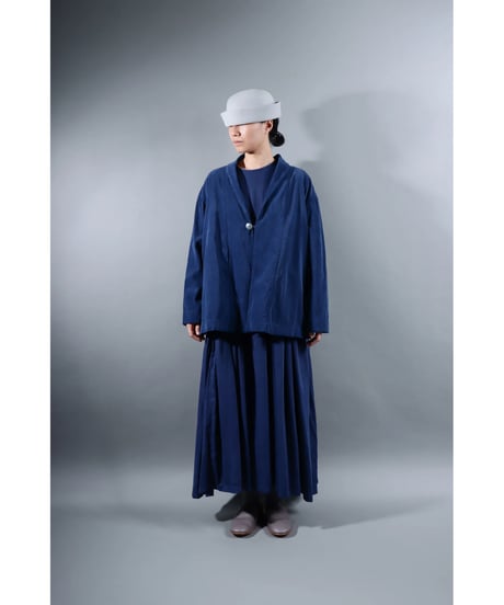 1.Loofah jaket sp / Organic cotton corduroy / size1 / Ryukyu indigo