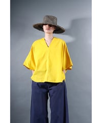 4.Ronda v-neck tops / sp / Organic cotton / Warm yellow