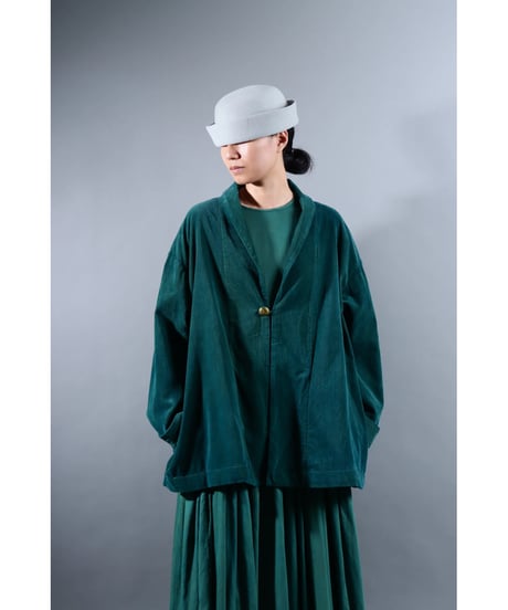 1.Loofah jaket sp / Organic cotton corduroy / size2 / Forest green
