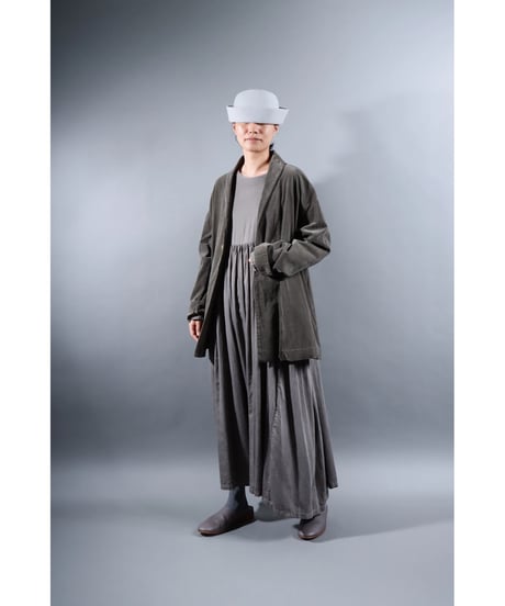 2.Loofah jacket / Organic cotton corduroy / size2 / Warm gray