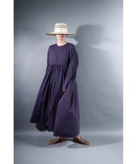 2.Kurteno-dress / sp / Long sleeve / Organic cotton satin / Grape
