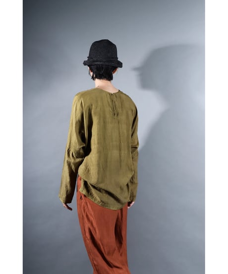 6.Fendo / Long sleeve tops / Silk khadi / Khaki