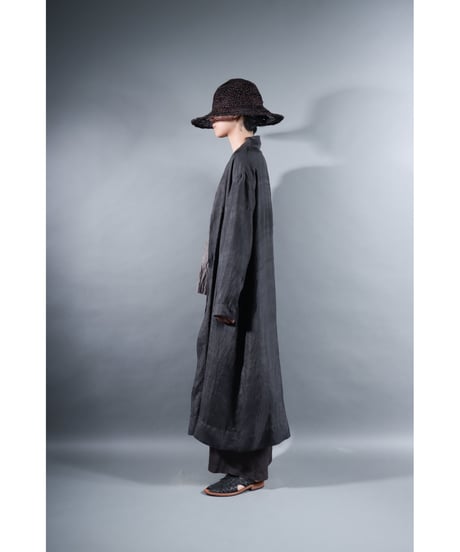 1.Silk robe / Silk khadi / Size 1 / Charcoal gray
