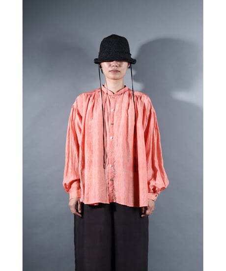 2.Stella blouse / Silk khadi / Sunset pink