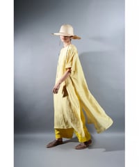1.Slit dress / Half sleeve / Silk khadi / Clove
