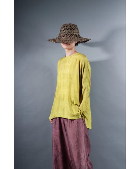 3.Fendo / Long sleeve tops / Silk khadi / Mustard