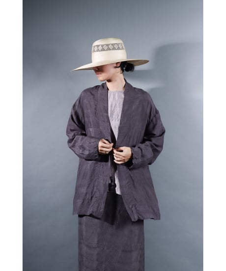 1.Haori / Silk khadi / size 2 / Reddish gray