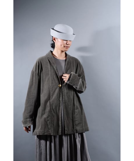 2.Loofah jacket / Organic cotton corduroy / size2 / Warm gray