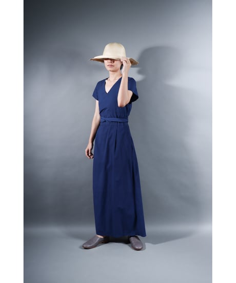 1.Rulo / Dress / Cap sleeve / sp /Organic cotton Cord lane / Evening blue