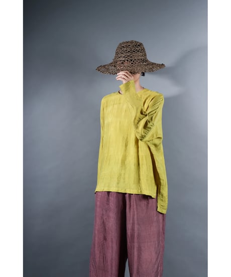 3.Fendo / Long sleeve tops / Silk khadi / Mustard