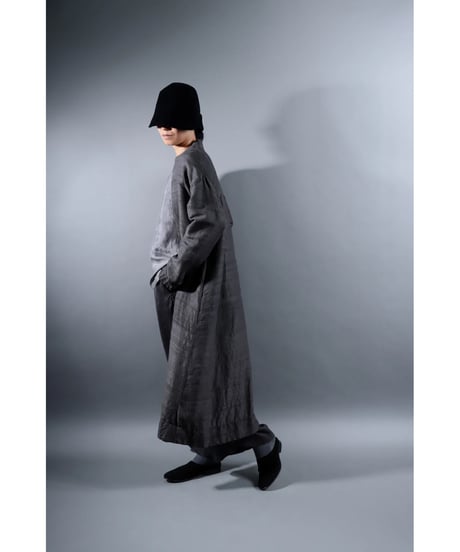 1.Robe tussar / Silk khadi / Size 1 / Charcoal gray