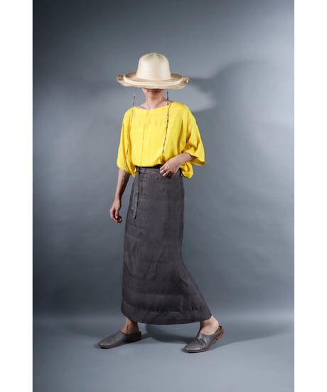 2.Tibetan skirt / Silk khadhi / Iron gray