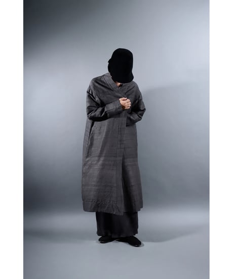 1.Robe tussar / Silk khadi / Size 1 / Charcoal gray