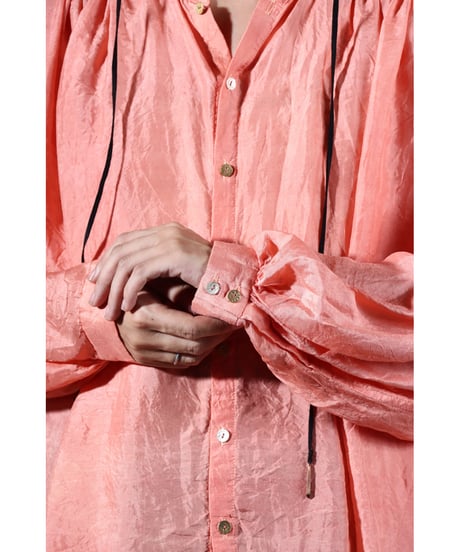 2.Stella blouse / Silk khadi / Sunset pink