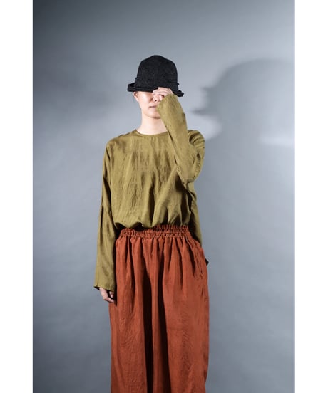 6.Fendo / Long sleeve tops / Silk khadi / Khaki