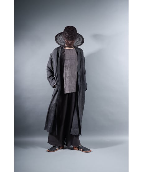 1.Silk robe / Silk khadi / Size 1 / Charcoal gray