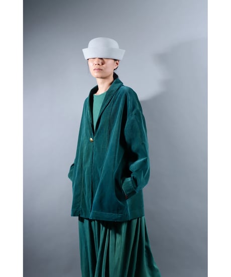 1.Loofah jaket sp / Organic cotton corduroy / size2 / Forest green