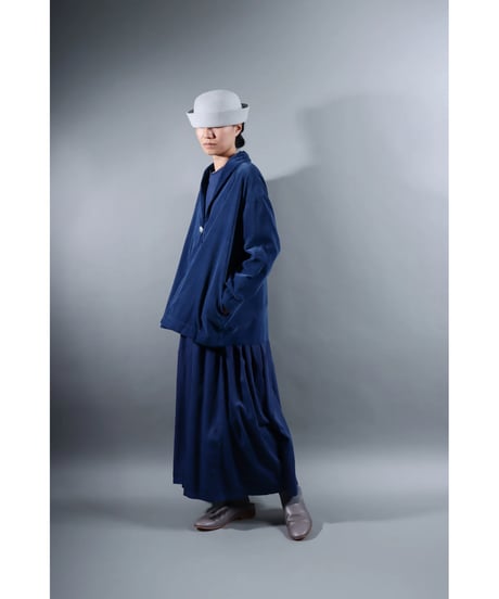 1.Loofah jaket sp / Organic cotton corduroy / size1 / Ryukyu indigo