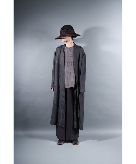 1.Silk robe / Silk khadi / Size 1 / Charcoal gray