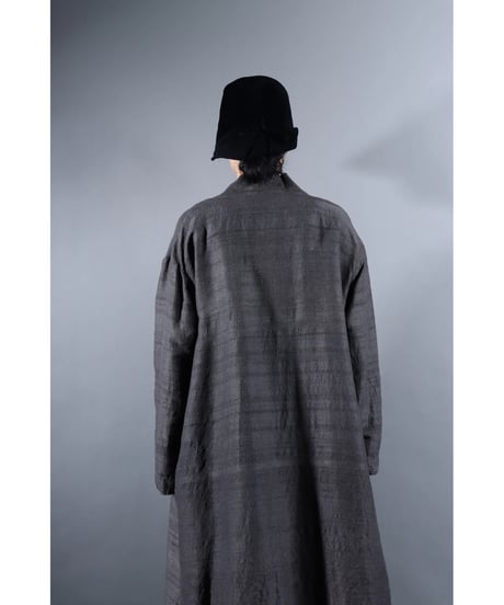 1.Robe tussar / Silk khadi / Size 1 / Charcoal gray