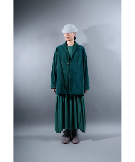1.Loofah jaket sp / Organic cotton corduroy / size2 / Forest green