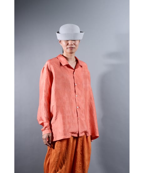 １.Kolumo Long sleeve / Silk khadi / size1 / Sunset pink