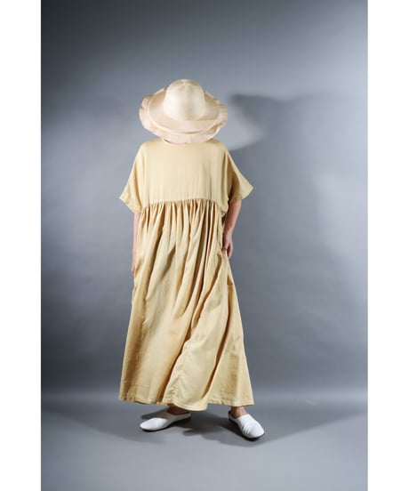 4.Kurteno-dress / Half sleeve / Organic cotton satin / Clove