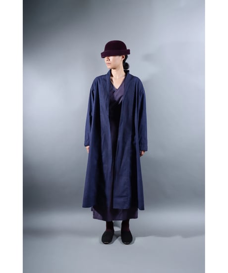 2.Robe coat sp / Organic cotton Typewriter / Size1 / Grape purple