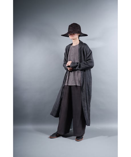 1.Silk robe / Silk khadi / Size 1 / Charcoal gray