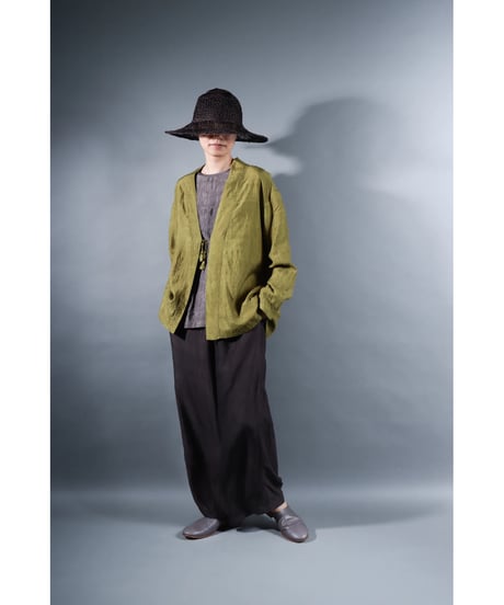 1.Haori / Silk khadi / size1 / Luminous moss