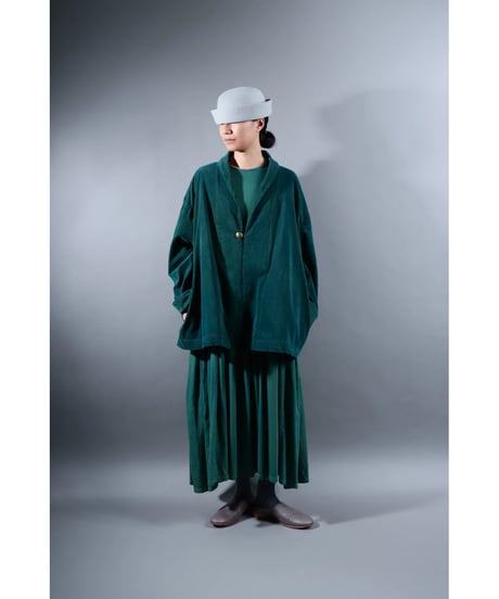 1.Loofah jaket sp / Organic cotton corduroy / size2 / Forest green