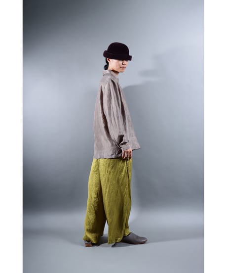 2.Kolumo Long sleeve / Silk khadi / size1 / Silver gray