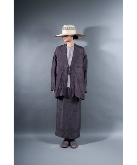 1.Haori / Silk khadi / size 2 / Reddish gray