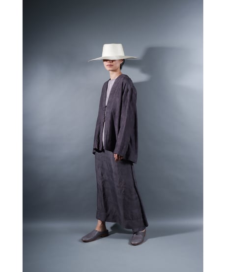 2.Haori / Silk khadi / size1 / Reddish gray