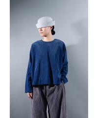1.kordurojo pullover / Organic cotton corduroy / Indigo blue