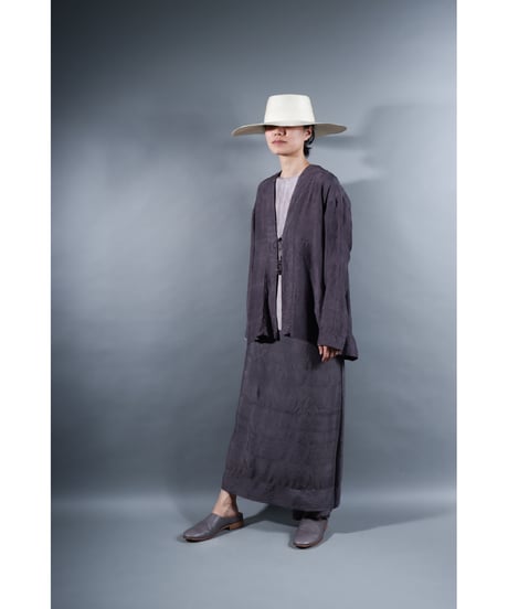 2.Haori / Silk khadi / size1 / Reddish gray