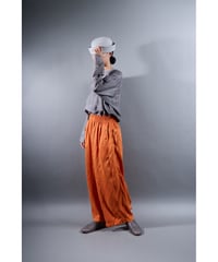 3.Lumo pants / Silk khadi / Persimon orange