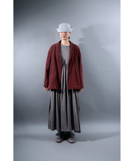 2.Loofah jaket sp / Organic cotton corduroy / size1 / Burgundy