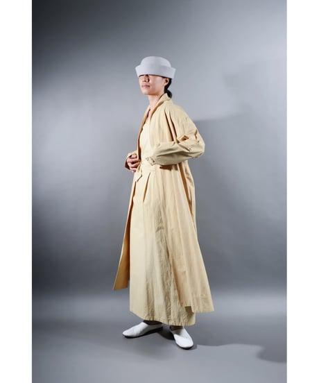 1.Robe coat / Organic cotton Typewriter / Size1 / Clove